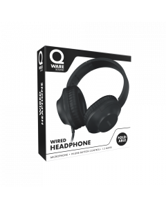 QWARE WIRED FOLDABLE HEADPHONE – BL
